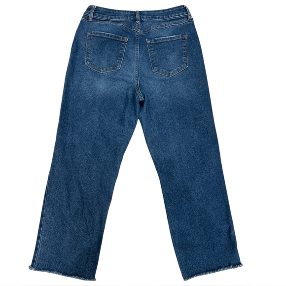 Sincerely Jules Button Fly Distressed Jeans Women’s Size 9/29 High Rise 5 pocket - Picture 2 of 8